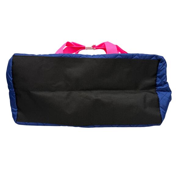 Live Justice Pink Blue Quilted Duffel Gym Dance Bag NWT 18x10x8 - Picture 7 of 7